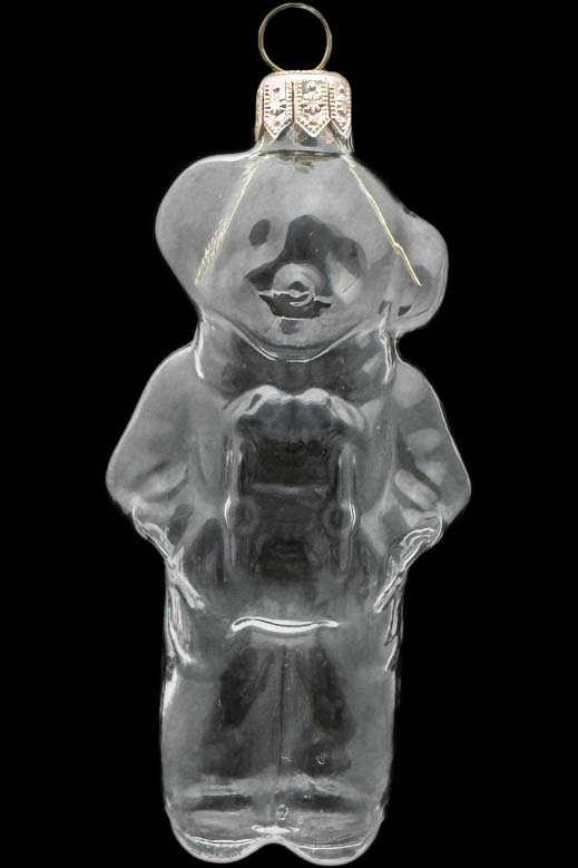 Стеклянная елочная игрушка Заготовка Клоун Рико 10,3 см 161519100